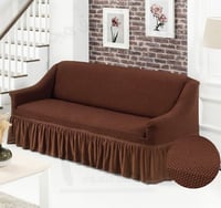 تلبيسة كنب ثلاثي لونين