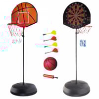 لعبة 2 في 1 كرة سلة و رمي السهام