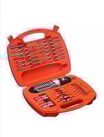 مفك بلاك اند دكر مزود بطقم لقم من 54 قطعة بطاريات