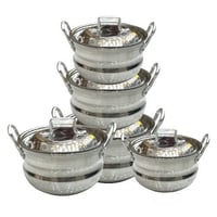 طقم قدور 5 قطع ( 1.5-1.75-2.75-3.5-4.5 لتر ) EL AM...