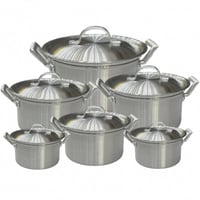 طقم قدور 6 قطع ( 1.5-2-2.5-3-4-5.5 سم ) EL AMAL