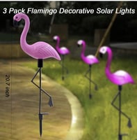 مصابيح فلامنجو تعمل بالطاقة الشمسية للأماكن الخارج...