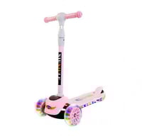 سكوتر اطفال بناتي بثلاث كفرات بموسيقى واضاءة