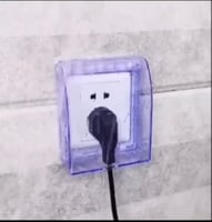 غطاء لاصق شفاف يحمي البريزه عن الماء ا