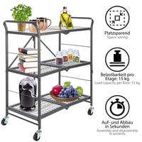 رف تنظيم قابل للطي 3 أدوار WK131181