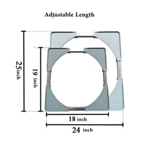 قاعدة ثلاجة وغسالة بدون كفرات قابلة للتمديد CC 164...