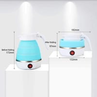 غلاية كهربائية محمولة من السيليكون قابلة للطي ، غل...