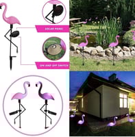مصابيح فلامنجو تعمل بالطاقة الشمسية للأماكن الخارج...