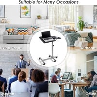 طاولة لابتوب تحكم حسب الحاجة لون أسود