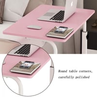 طاولة مكتب متحركة ، وردي