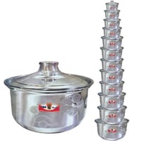 طقم قدور طيبة ألمنيوم 13 قدر