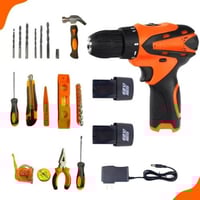 دريل مفك متعدد الاستخدامات يعمل بالشحن مع بطاريتين