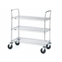 رف حديد 3 أدوار مع عجلات