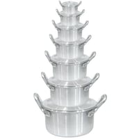 طقم قدور ألمنيوم 7 قطع