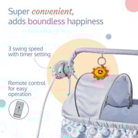سرير هزاز للاطفال كهربائي مع ريموت