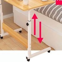 طاولة مكتب متحركة لون خشبي