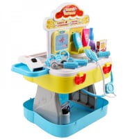 لعبة شنطة مطبخ برغر وعدة دكتور 2 في 1