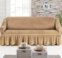 تلبيسة كنب ثلاثي لونين