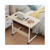 طاولة مكتب متحركة لون خشبي