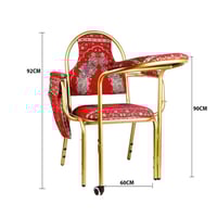 كرسي صلاة قماش يتحمل وزن حتى 200 كيلو - أحمر