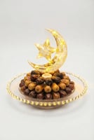 صحن تقديم مع هلال ونجمه ( تمريه ) تعمل بالبطاريات