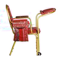 كرسي صلاة قماش يتحمل وزن حتى 200 كيلو - أحمر