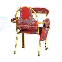 كرسي صلاة قماش يتحمل وزن حتى 200 كيلو - أحمر