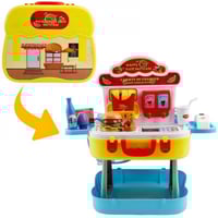 لعبة شنطة مطبخ برغر وعدة دكتور 2 في 1