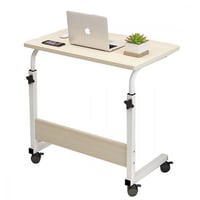 طاولة مكتب متحركة لون خشبي