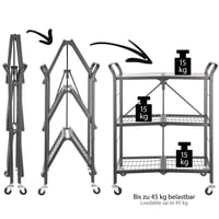 رف تنظيم قابل للطي 3 أدوار WK131181