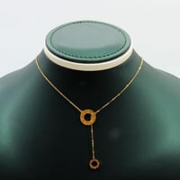 عقد ذهب يتصميم إيطالي عيار 18 وزن 3.4 جرام عصري