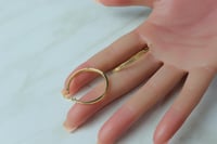 حلق ذهب عيار 18 وزن 1.8 جرام