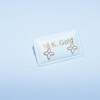 حلق طبي ذهب للمواليد عيار 18 وزن 0.3 جرام - تصميم...