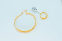 سوارة ذهب الدوريكاء مع الخاتم عيار 21 وزن 13.03 جر...