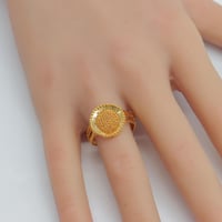 خاتم ذهب عيار 21 وزن 2.7 جرام