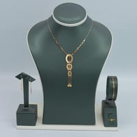 طقم ذهب عيار 21 وزن 2.7 جرام