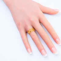 خاتم ذهب غصن الزيتون عيار 21