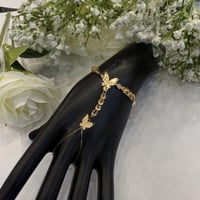 كف ذهب نواعم تصميم الفراشة عيار 18