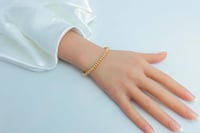 سوارة ذهب الببلز عيار 18 وزن 4.7 جرام