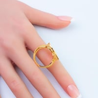 خاتم ذهب عيار 21 وزن 2.41 جرام