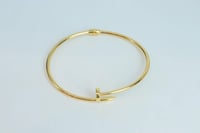 سوارة ذهب المسمار عيار 18 مقاس 17 وزن 6.3 جرام