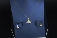 طقم ذهب تصميم بلغاري الماسي عيار 18 وزن 2.7 جرام