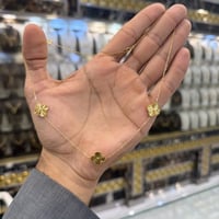 عقد ذهب عيار 21 وزن 4.7 جرام بتصميم الوردة الناعمة