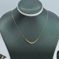 طقم ذهب عيار 21 بتصميم الببلز الانيق وزن 3.7 جرام