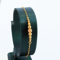 طقم ذهب تصميم كرات الببلز عيار 21 وزن 8.41 جرام