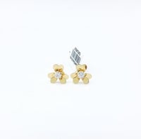 حلق ذهب الفان كليف تصميم الوردة عيار 18 وزن 1.4 جر...