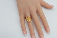 خاتم ذهب عيار 21 وزن 1.7 جرام