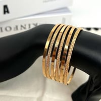 غوايش ذهب سادة عيار 21 هدوء الأناقة وزن 4.5 جرام