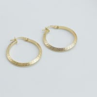 اجمل حلق ذهب عيار 18 ايطالي بنقش فرزاتشي وزن 1.32...