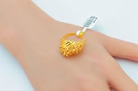 خاتم ذهب تصميم كرات الدوريكاء عيار 21